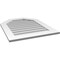Ekena Millwork Octagonal Top Surface Mount PVC Gable Vent w/ 3-1/2"W x 1"P Standard Frame, 26"W x 32"H GVPOT26X3201SN - alternate 4